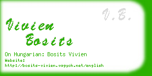 vivien bosits business card